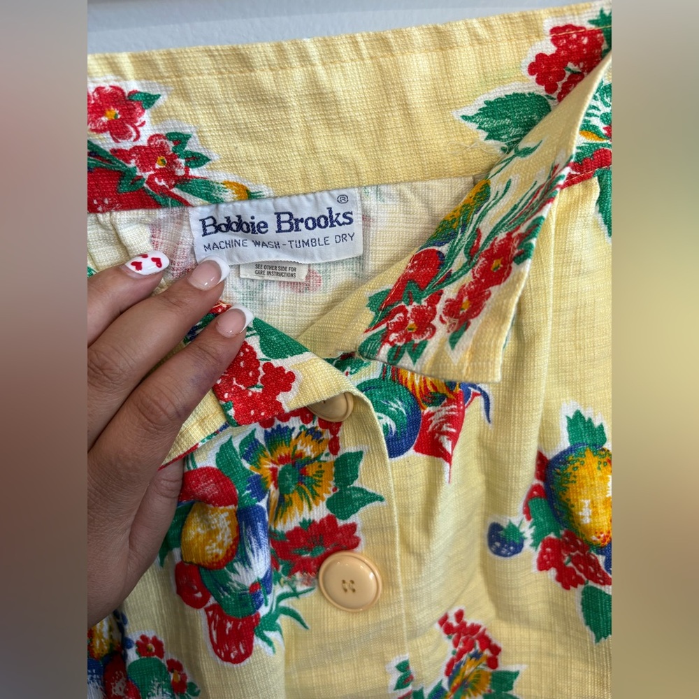 Vintage 80s/90s colorful fruit skirt.